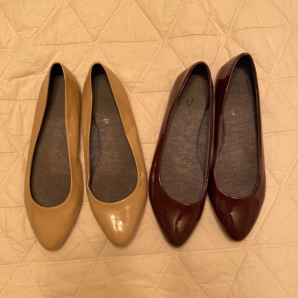Two Pairs Dr. Scholl's Flats Size 10